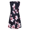 thumbnail image 4 of CPOKRTWSO Robe Midi Décontractée d'Été Sans Manches à Poches Imprimée Florale pour Femmes, 4 of 7