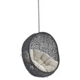 thumbnail image 2 of Modway Encase Swing Outdoor Patio Lounge Chair without Stand in Black/Beige, 2 of 8