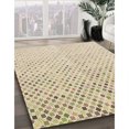 thumbnail image 3 of Ahgly Company Tapis d'Intérieur Lavable en Machine Carré Transitionnel Vanille Or, 3 Pieds Carré, 3 of 7