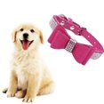 thumbnail image 2 of pitrice Bling Crystal Cat Collar Metal Adjustable Puppy Bow Tie Rhinestone Soft Collars Pet Supplies for Small Medium Dogs, 2 of 3