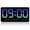 bleu, variante sur chock Horloge Murale Numérique Grande 8,5 Po Grand Affichage Réveil LED avec Date Semaine Température Double Alarme 3 Niveaux de Luminosité Horloge Murale Réglable Orange