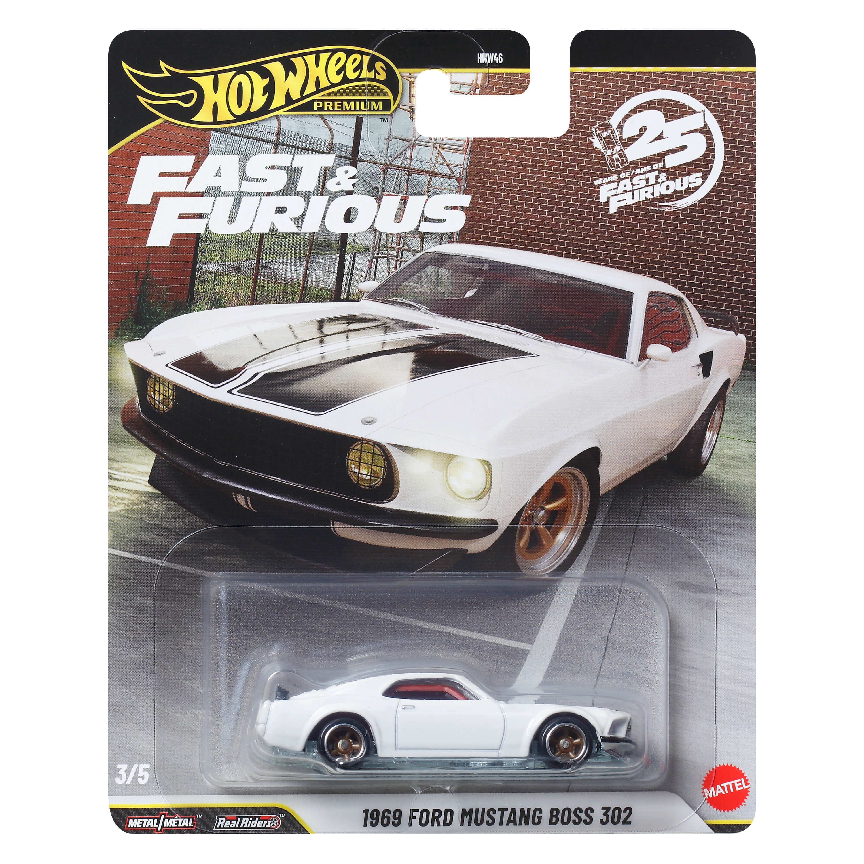 Hot Wheels Fast & Furious Voiture en métal premium à l’échelle 1/64