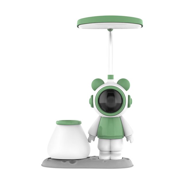 Space Bear Lampe de Table Faite à la Main Diy Dessin Animé Lecture Lumière Led Cadeau Unique pour Enfants