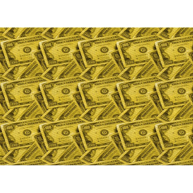 Ahgly Tapis Rectangulaire Lavable en Machine Intérieur Transitionnel Jaune Foncé Vert, 2 Pieds x 5 Pieds