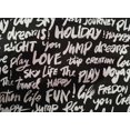 thumbnail image 5 of oneOone Cotton Poplin Black Fabric Text Craft Projects Decor Fabric Printed By The Yard 56 Inch Wide-W8, 5 of 5