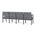 thumbnail image 5 of Fauteuil de Réception en Acier Lenox pour Salle d'Attente, 4 Places / Acier Charbon / Gris, 5 of 5