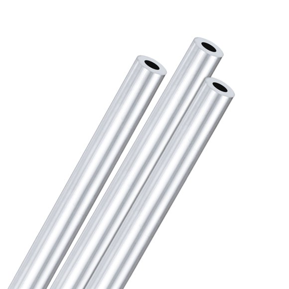 Uxcell 3-Pack 6063 Aluminum Round Tube, 8mmx14mm(IDxOD) 300mm Length Straight Tubing