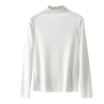thumbnail image 1 of Kaemgyyd Long Sleeve Tops for Women Fall Winter Thermal Warm Base Layer Undershirt Ribbed Knit Crew Neck Tee Clothes, 1 of 4