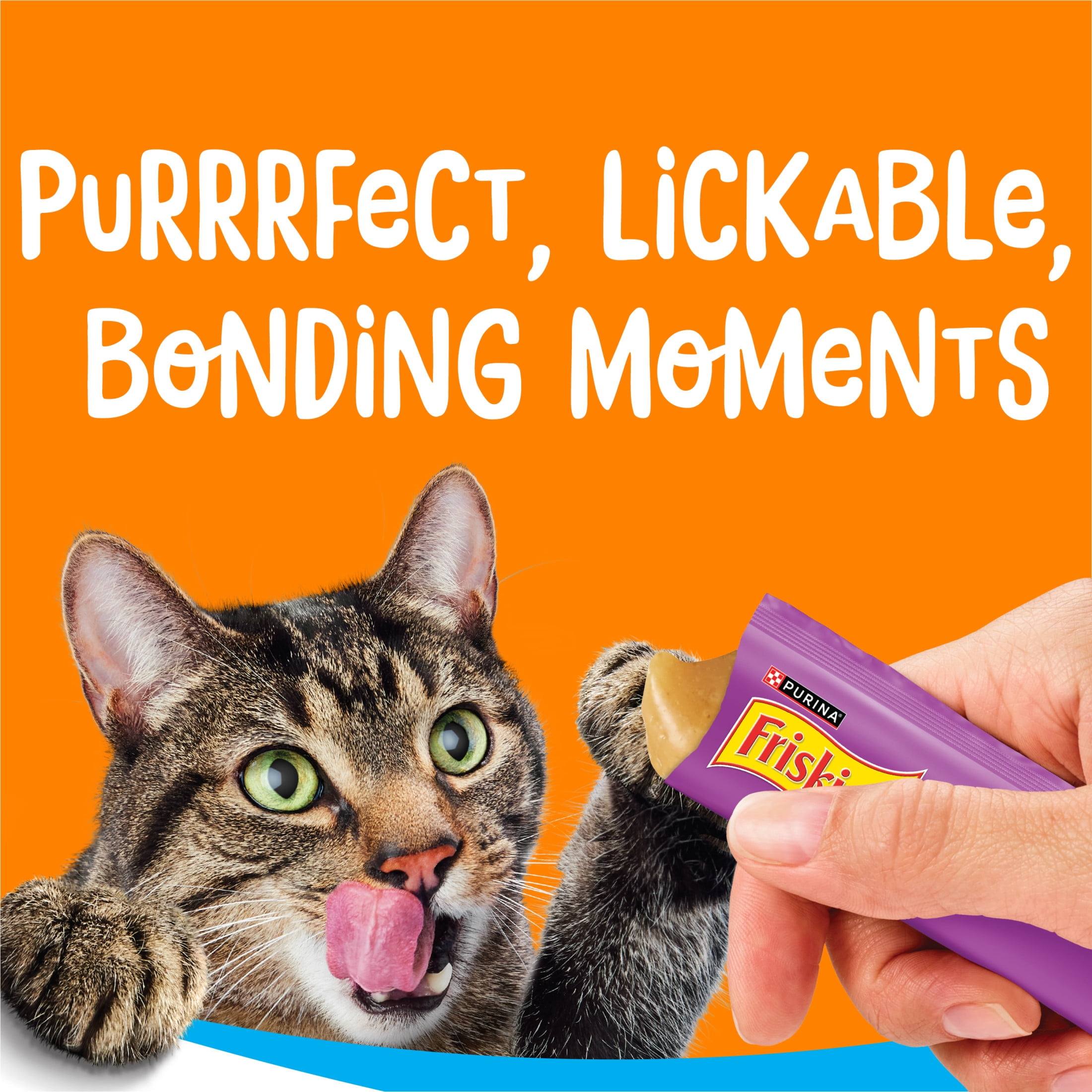 Purina Friskies Lil' Lickables Thon Et Poulet Emballage Assorti, Gâteries pour chats, 14 g x 10
