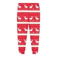 thumbnail image 4 of Splozh Ensemble de Pyjama en Coton Ajusté 2 Pcs Garçons et Filles Manches Longues Ensemble Pantalon Confortable Doux à la Mode Imprimé de Noël Ensemble de Pyjamas pour Enfants Rouge, 4-5 Ans, 4 of 4