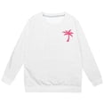 thumbnail image 1 of PMVFHDE Chandails en Molleton d'Automne pour Filles à Capuche Imprimé Lettres Décontracté Ample Blanc,90, 1 of 5