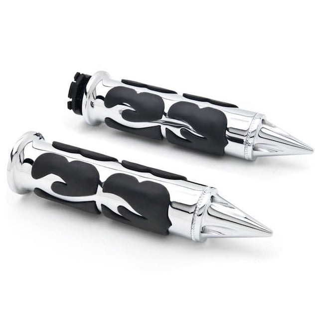 Krator Poignées de Guidon de Moto 1 Pouce Paire Compatible avec Harley Davidson Softail Héritage Classique