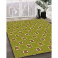 thumbnail image 3 of Ahgly Company Tapis d'Intérieur Lavable en Machine Carré Transitionnel Jaune Foncé Vert, 8 Pieds Carré, 3 of 7