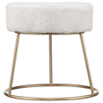 thumbnail image 4 of Bouclair Tabouret Floral en Bouclé Blanc, 4 of 6