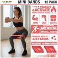 thumbnail image 2 of Lebert Mini Bands – Set of 10 Red Resistance Loop Bands, 2 of 6