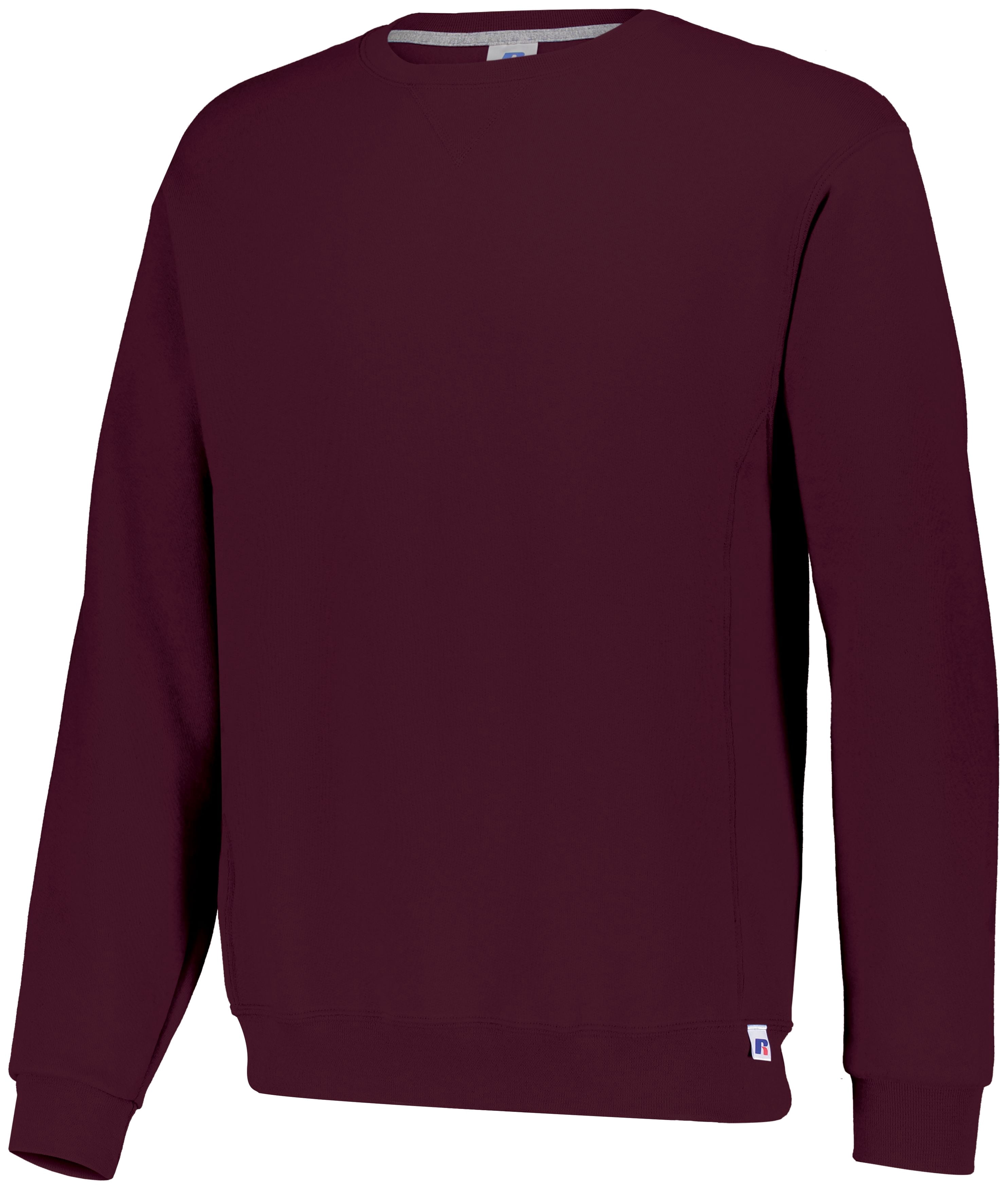 Russell Athletic Dri Power Crewneck Sweatshirt, S, Maroon