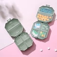thumbnail image 1 of Portable Storage Box | Mini Travel Organizer | Six Space VC Classifier, Plastic, Easy-Open, Leakproof, Multicolor, 7.5x7x3cm, Lightweight Design, 1 of 6