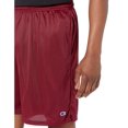 thumbnail image 3 of Champion Men's Long Mesh Short, Bordeaux Red, Large, 3 of 3