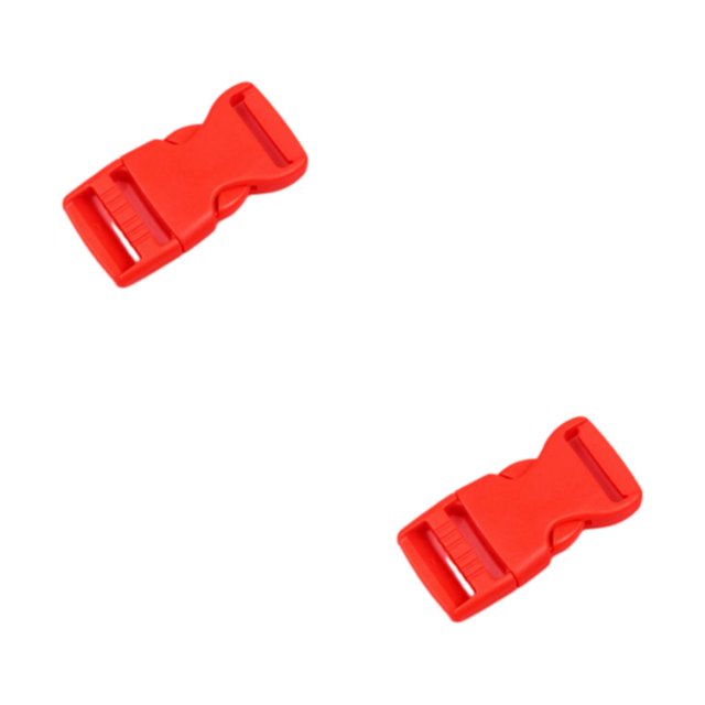ZheElen 10pieces Easy To Buckle Strap With Multi-Color Clasp Belt Buckles ABS Release Buckle Hook Buckle Versatile Convenient red 2Set