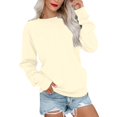 thumbnail image 2 of Hauts pour Femmes Manches Longues Amples Décontractés Tunique Plissée Boutonnée Imprimé Halloween Vert Armée L, 2 of 6