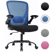 Home Office Chair Ergonomic Chair Adjustable Computer Chair Swivel Rolling Executive Task Chair with Lumbar and Armrest for Home Office Study, Blue