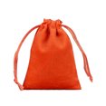 thumbnail image 1 of QualitChoice Jewellery Pouch Drawstring Bags Bracelet Packaging Goodies Mobile Phone Storage Holder Party Gifts Drawable Pouches Orange-20*25 1Set, 1 of 6