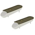 thumbnail image 1 of Oleegame 2PC Produce Storage Refrigerator Egg Freshness Storage Box Egg Tray Drawer Kitchen Egg Box Can Be Multi Layer Stacked Rolling Timer Egg Carton White, 1 of 9
