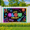 thumbnail image 3 of Neon Lights Glow Party Banner Retro Design Disco Theme for Birthday Party Indoor Decoration Dance Event, 3 of 5
