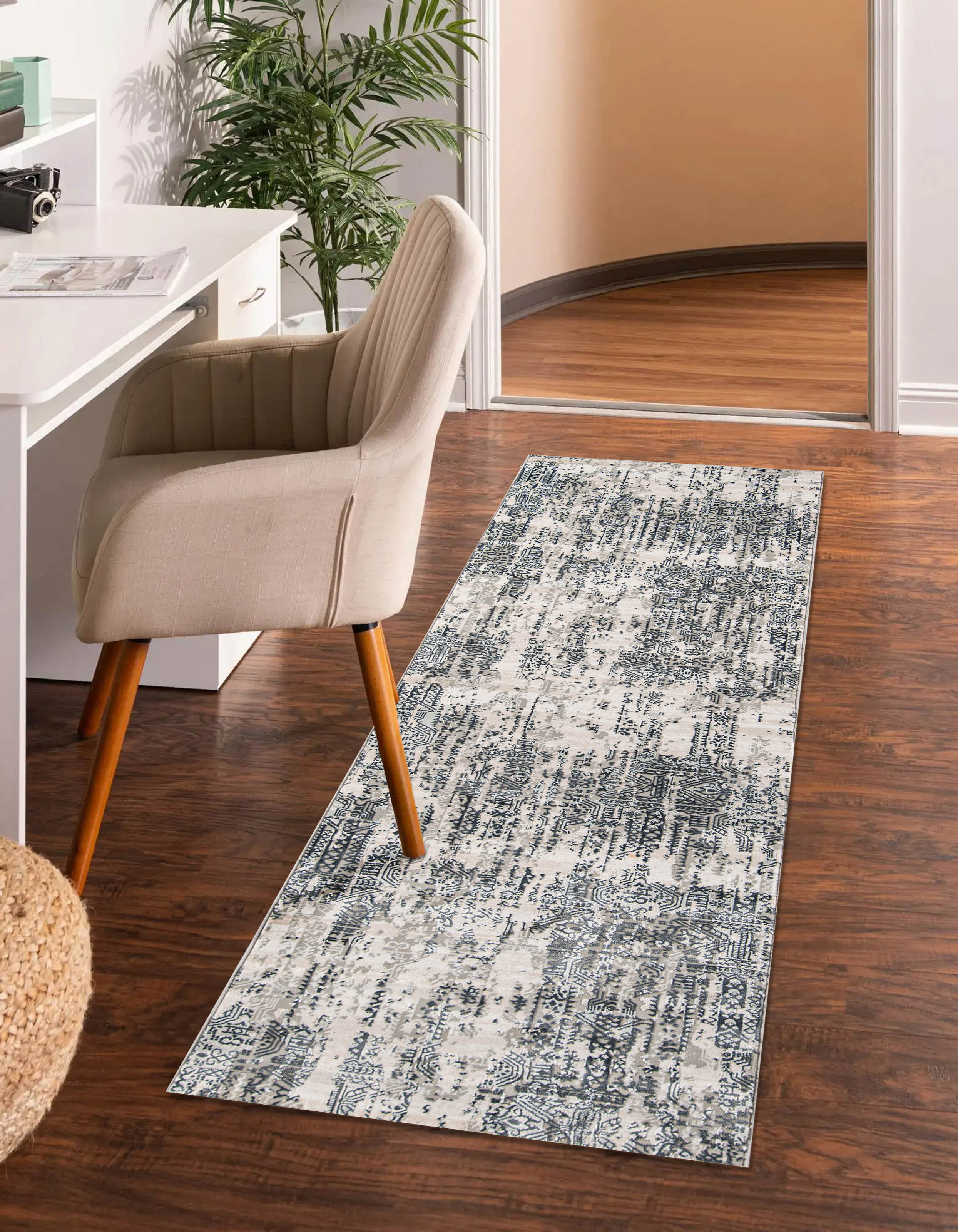 ECARPET Claudia Tapis de Couloir pour Salon, Chambre, Salle A Manger, Entrée, Couloir et Plus Encore.