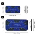 thumbnail image 3 of 1.2m Rubber Texas Hold'em Poker Mat Portable Pokers Tablecloth with Carry Bag Smooth Poker Set Board Game Mat Poker Accessory, 3 of 6