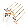 thumbnail image 4 of QualitChoice Wood Exciting Six Player Croquet Set With Colored Balls Outdoor Fun And Family Recreation 6 Colored Balls 2 Benchmark, 4 of 6