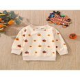 thumbnail image 3 of Infant Baby Halloween Pullover  Long Sleeve  Neck Pumpkin/Ghost Print Sweatshirt, 3 of 9