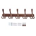 thumbnail image 2 of Coat Rack Wall Mounted Long,5 Tri Hooks for Hanging Coats, Coat Hooks Wall Mounted,Wall Coat Hanger,Hook Rack for Clothes,Jacket,Hats, 2 of 9
