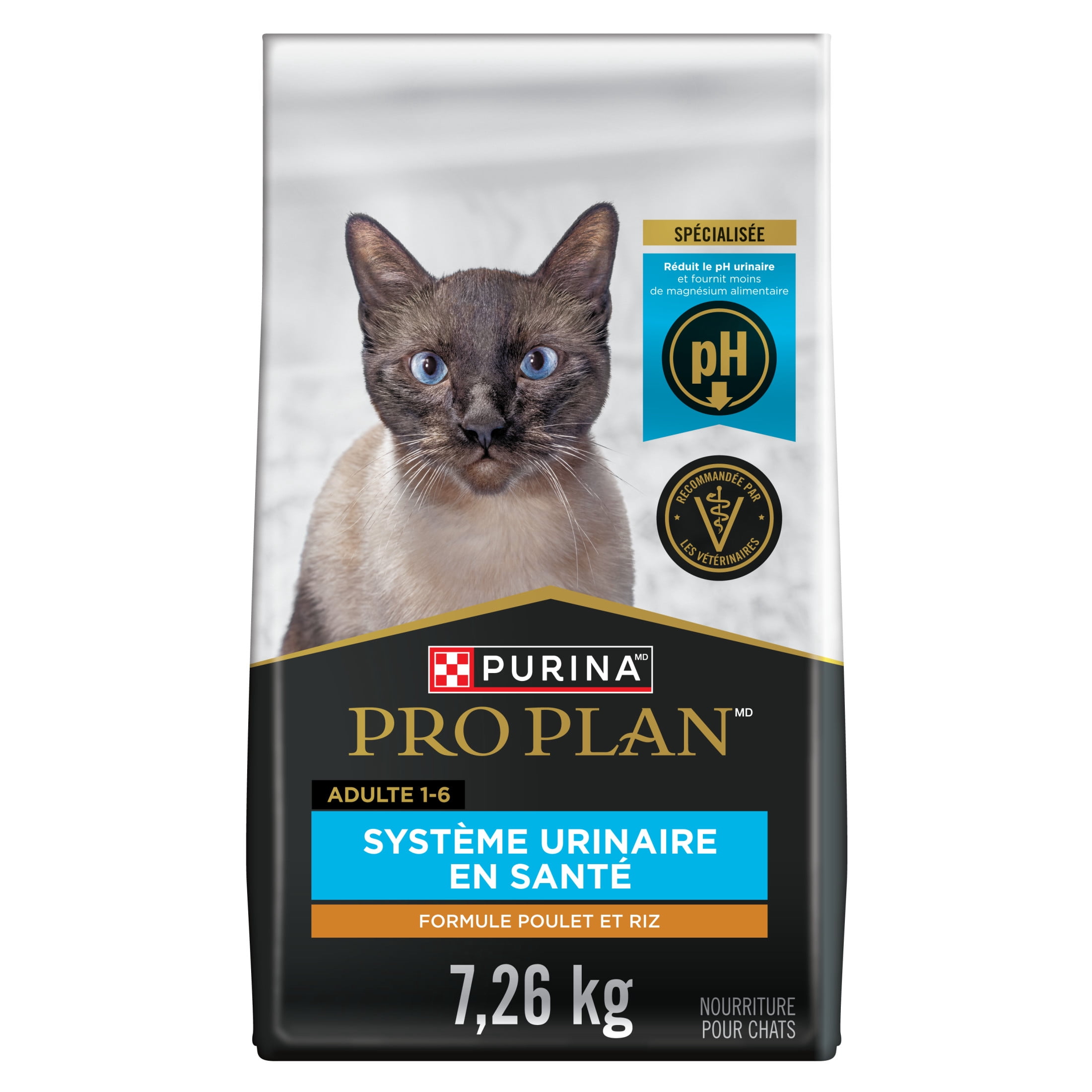 Purina Pro Plan Système Urinaire en Santé Formule Poulet et Riz, Nourriture Sèche pour Chats