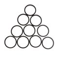 thumbnail image 1 of 10Pcs Bike Headset Spacer Aluminium Alloy Stem Headset Spacer /8-Inch Stem Black, 1 of 8