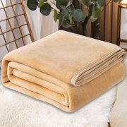 Air Conditioning Blanket Flannel Thickening Warm Throw Blanket Lightweight Plush Solid Color Microfiber Blankets 27x39IN Lap Blankets And Throws Clearance for Couch Chair Sofa Gift Home Décor
