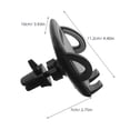thumbnail image 2 of Raindrops Universal Car Phone Mount Vent Adjustable Mobile Phone Bracket for Navigation, 2 of 8
