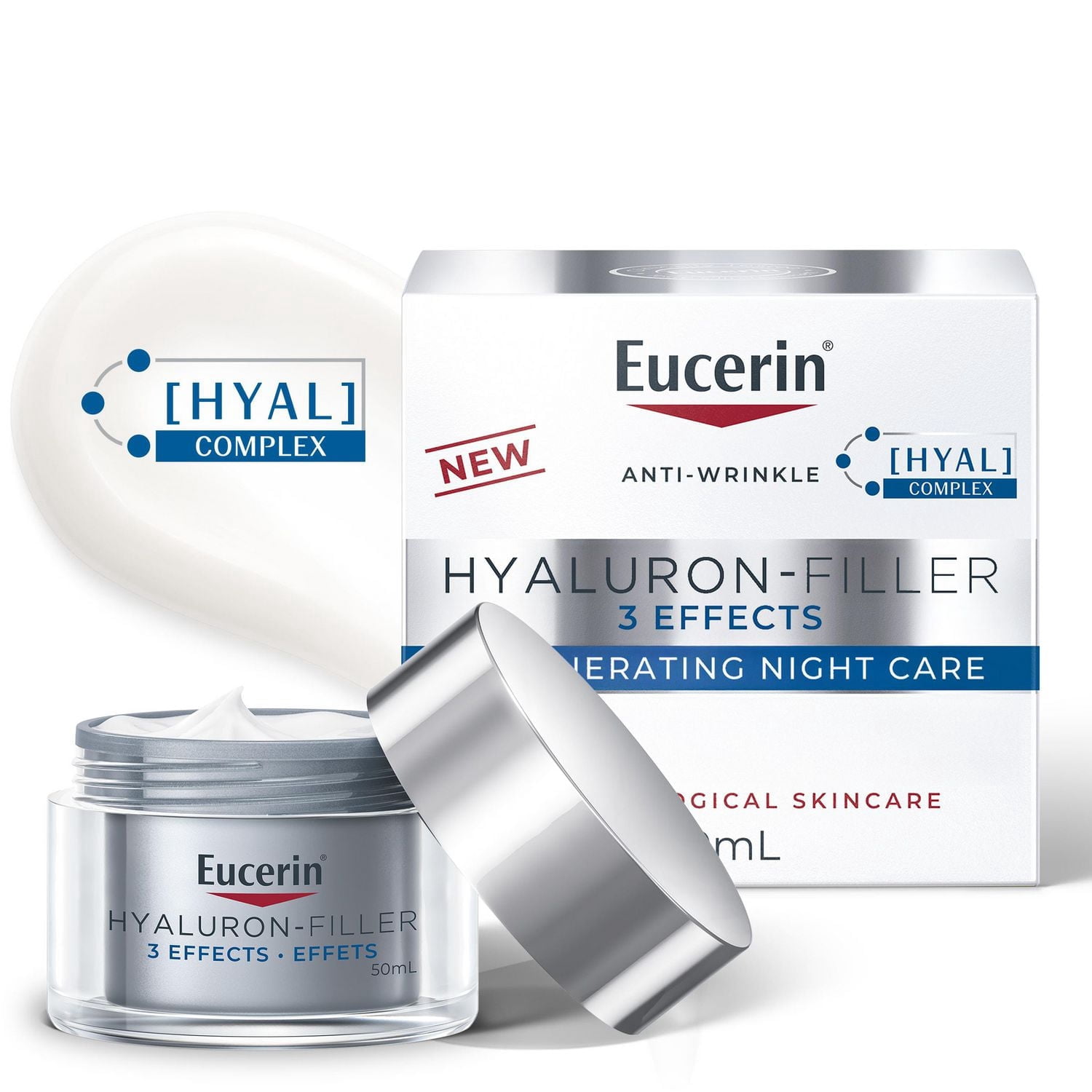 Eucerin Anti Wrinkle Night Care Hyaluronic Acid Face Cream, All Skin Types