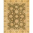 thumbnail image 1 of Ahgly Company Indoor Rectangle Abstract Dark Brown Oriental Area Rugs, 8' x 10', 1 of 6