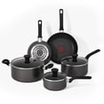 thumbnail image 1 of T-fal Easy Care Non-Stick 15 Piece Cookware Set, ProGlide Non-Stick, with Thermo-Spot® Technology, Oven and Dishwasher Safe, Black, 1 of 13