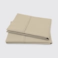 thumbnail image 3 of 100% Cotton Pillowcase, 300 Thread Count Sateen, Wrinkle Resistant, Quick Dry, Soft & Smooth, 2-Piece Set, King, Beige by Color Sense, 3 of 5