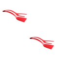thumbnail image 3 of Transemion Versatile Cooking Companion Double Sided Spatula Turner And Tongs Easy To Clean 2 In 1 Spatula Tongs red 2Set, 3 of 6