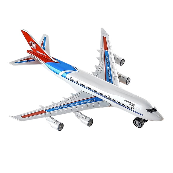 Ensemble de Jouets Avions Commerciaux à Tirer le Cordon et Jouer avec les Enfants