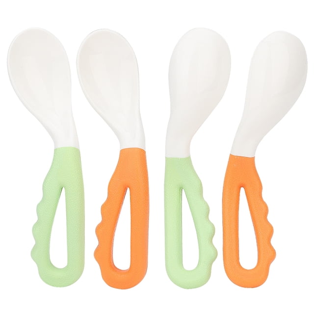 Baby Training Spoon, Quality PP Material Safe Easy To Hold Baby Spoon, For Baby