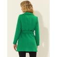 thumbnail image 4 of INSPIRE CHIC Manteau Trench Long Élégant pour Femme à Col Châle, Revers, Ceinturé, 4 of 7