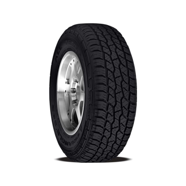 Triangle Agilex TR292 235/75R15 109S all-terrain tire with aggressive tread blocks and optimized shoulder design, mounted on a silver alloy wheel, suitable for pickup trucks, SUVs, and crossovers, shown on a white background.