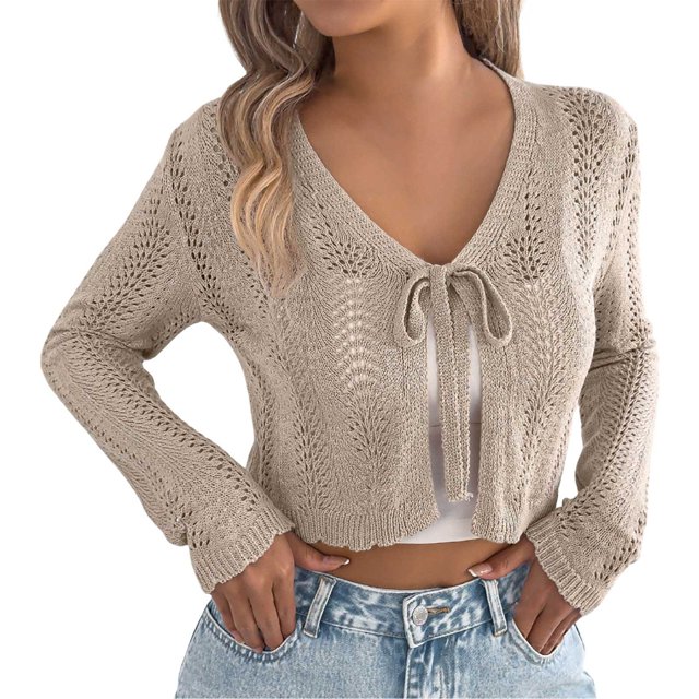 Woman with in Cardigans Denim Cardigan Long Loose Cardigan Fall Clothes for Women Work Leopard Kimono Summer Cardigan for Women Versatile Cardigan Big Knit Cardigan for Women Lime Cardigans for Women