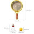 thumbnail image 4 of Sentmoon Outside Toys Interactive & Electronic Children Badminton Racket Set Double Tennis Rackets Parent Child Interactive Indoor Outdoor Elementary School Students Sports Toy Gift, 4 of 9