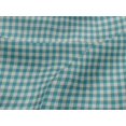 thumbnail image 4 of oneOone Viscose Jersey Turquoise Blue Fabric Check Check Sewing Material Print Fabric By The Meter 60 Inch Wide, 4 of 5