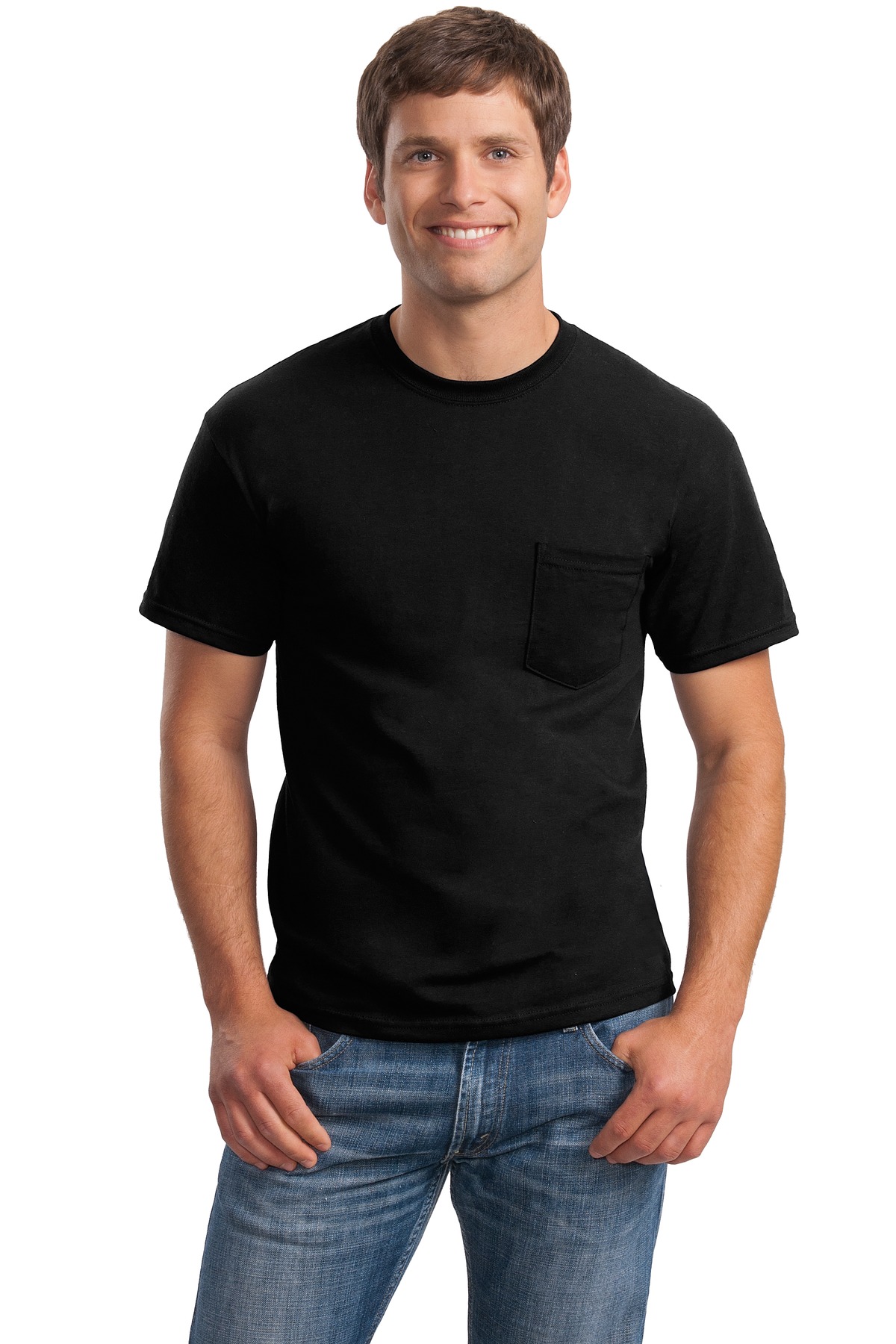 Gildan DryBlend Mens 50 Cotton/50 Poly Pocket T-Shirt